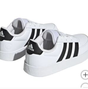 NEW adidas Kids' Breaknet Shoe White Tennis Shoes Sneakers